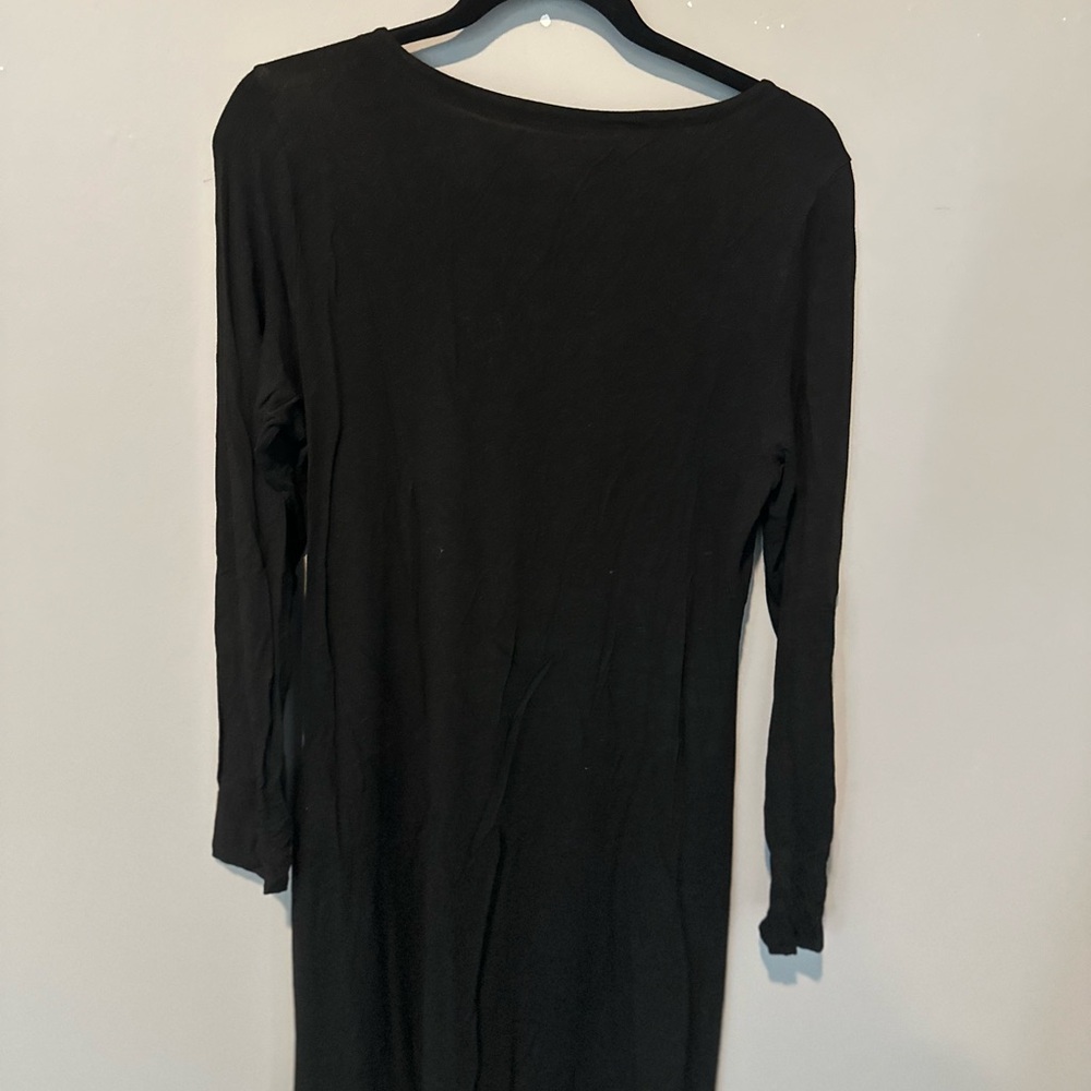 Eileen Fisher Classic Black Long Sleeve Dress